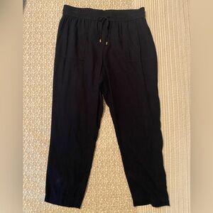 CALVIN Klein Woman’s Linen Blend Pull On Tie Waist Pants Size Medium